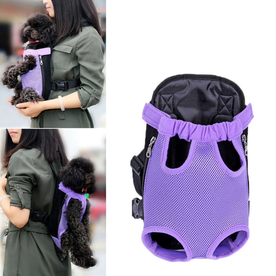 Mochila canguru para cachorros e gatos PetVenture