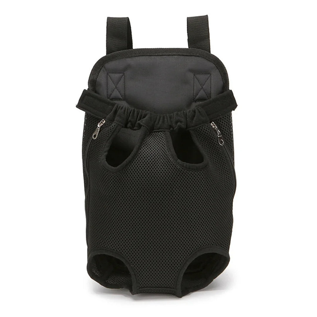 Mochila canguru para cachorros e gatos PetVenture Preto / P AM - 01