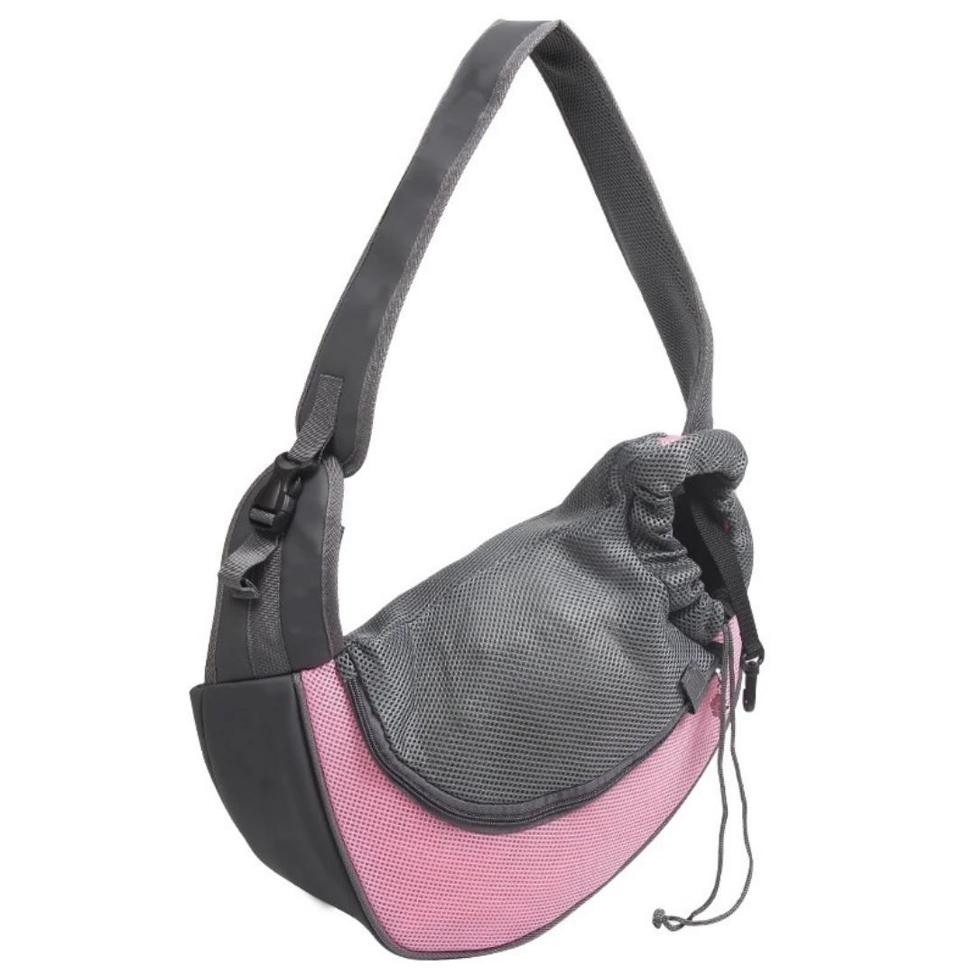 Mochila de ombro para transportar pet ao ar livre Rosa / P AB - 02