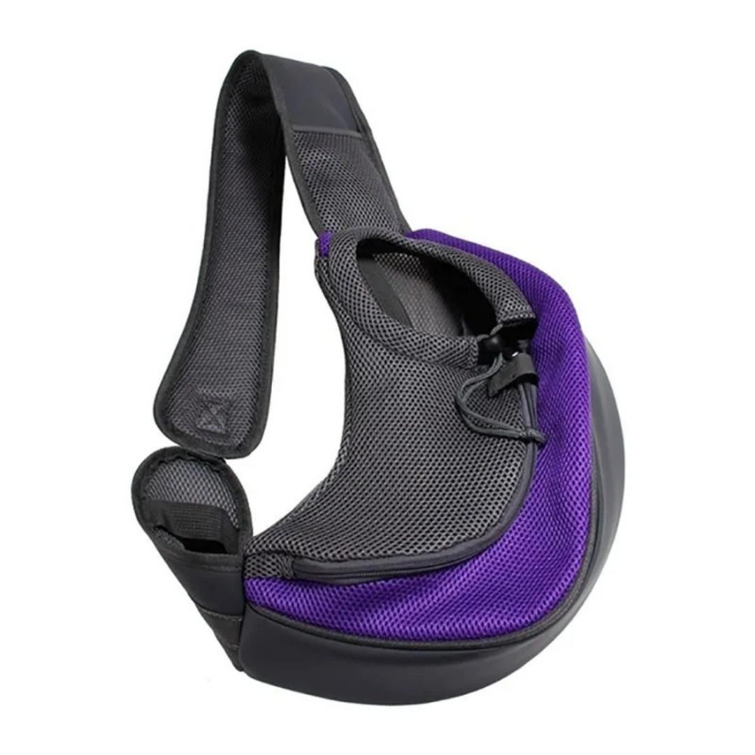 Mochila de ombro para transportar pet ao ar livre Roxo / P AB - 02