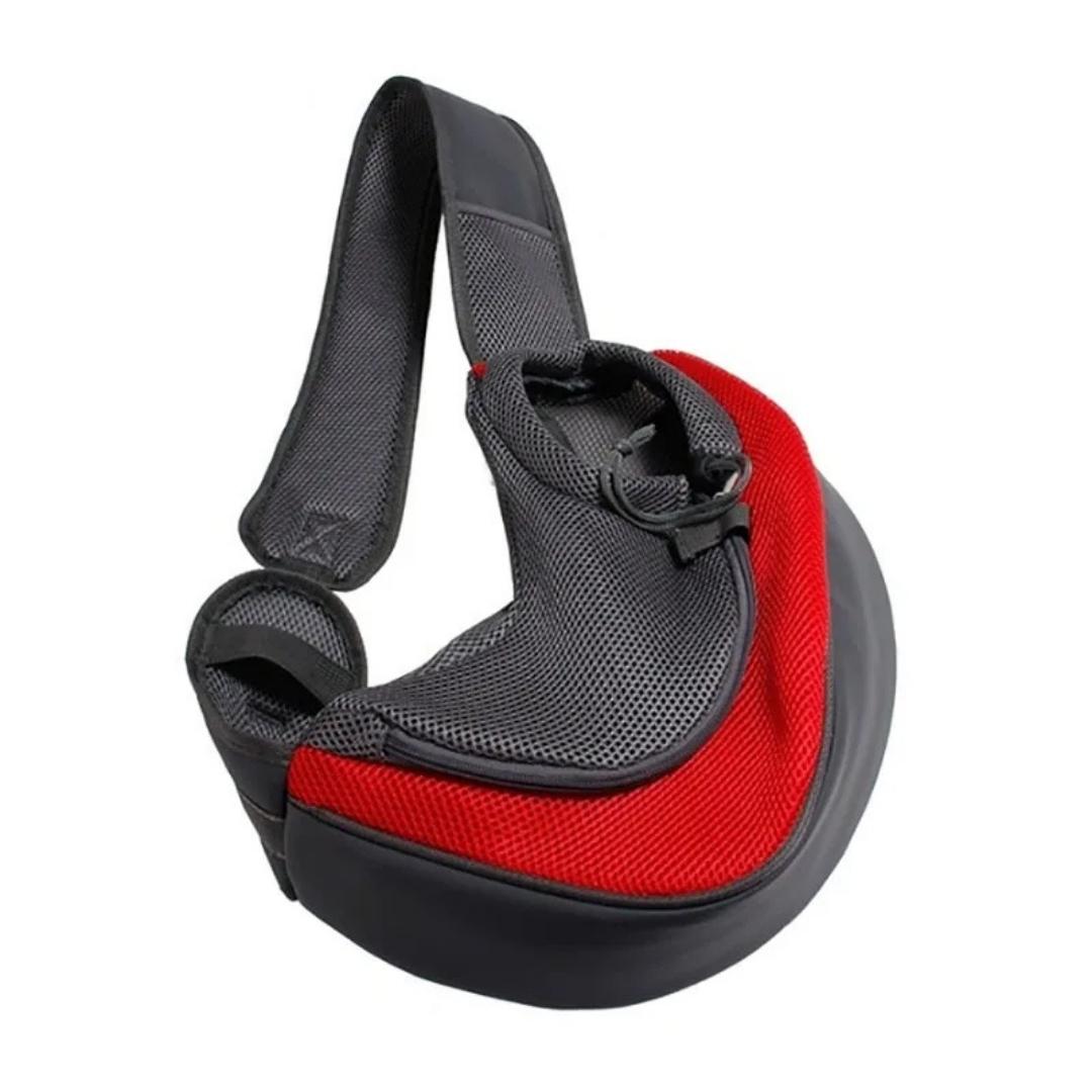 Mochila de ombro para transportar pet ao ar livre Vermelho / P AB - 02