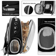 Mochila para pet astronauta com visão panorâmica AM - 02