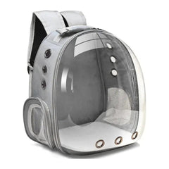 Mochila para pet astronauta com visão panorâmica Cinza AM - 02