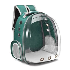 Mochila para pet astronauta com visão panorâmica Verde AM - 02