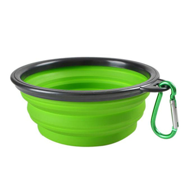Comedouro portátil de silicone ToGo 1000ml 1000ml / Verde CO - 0234E