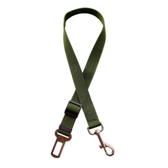 Cinto de segurança para cachorros e gatos SafeBelt Verde Militar CS - 01