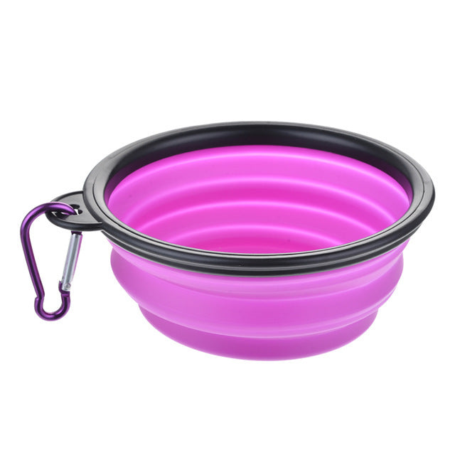 Comedouro portátil de silicone ToGo 1000ml 1000ml / Roxo CO - 0234E