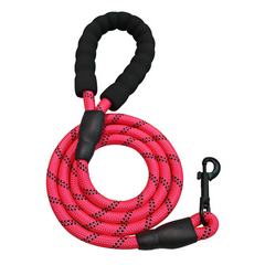 Guia de corda refletiva para cachorros FunRide Rosa / 1.5m x 1.0 cm GU - 01