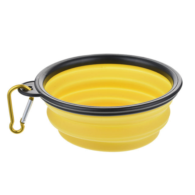 Comedouro portátil de silicone ToGo 1000ml 1000ml / Amarelo CO - 0234E