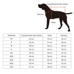 Roupa Estampada para Cachorro com Suporte para Guia R - ROUPA - 27