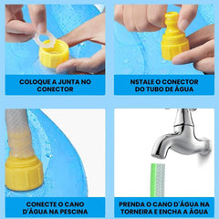 Piscina com chafariz para cachorro JetDoggy BP - 01