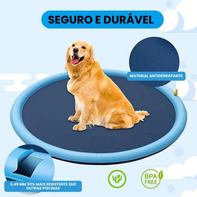 Piscina com chafariz para cachorro JetDoggy