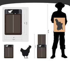 Porta Automática para Galinheiro SafeChicken A - Porta galinha - 01