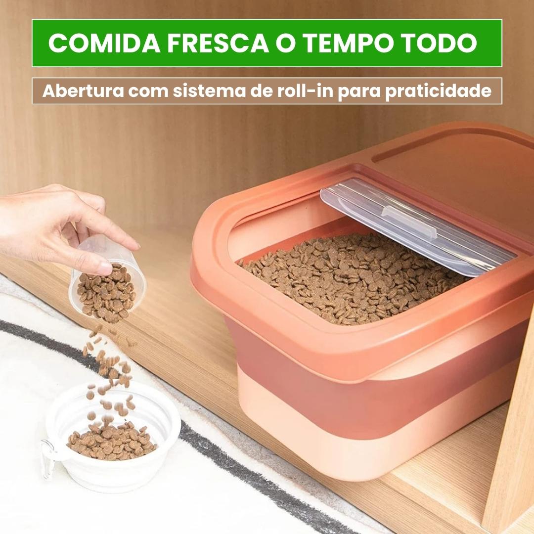 Porta Ração Dobrável para pet NutriPod