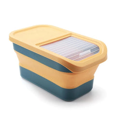 Porta Ração Dobrável para pet NutriPod Amarelo A - Porta Ração - 01