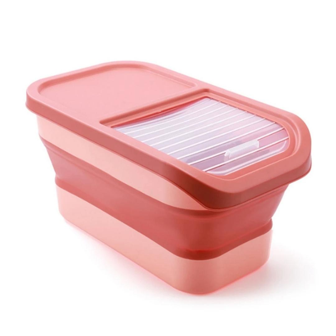 Porta Ração Dobrável para pet NutriPod Rosa A - Porta Ração - 01