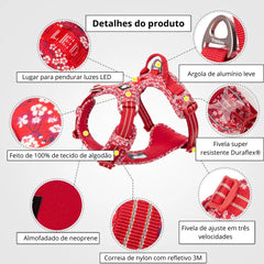 Peitoral Refletivo Floral Truelove – Florent C - PEITORAL - 11