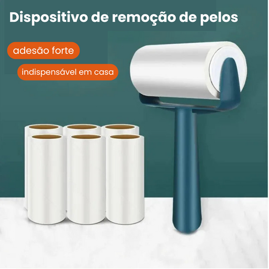 Rolo Tira Pelos com Adesivo Forte e Reposição Fácil