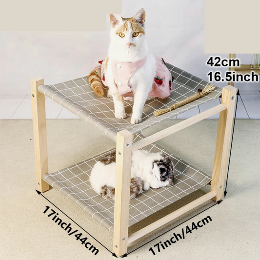 Cama Suspensa de Dois Andares para Gatos