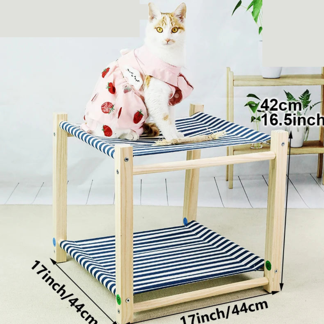 Cama Suspensa de Dois Andares para Gatos