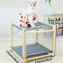 Cama Suspensa de Dois Andares para Gatos