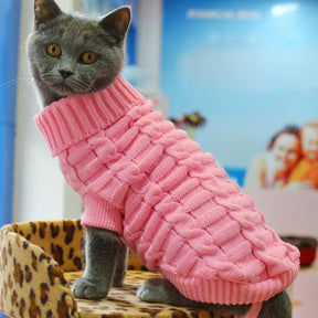 Roupa Quente de Malha para Cães e Gatos