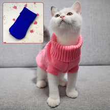 Roupa Quente de Malha para Cães e Gatos