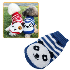 Roupa de Tricô Para Cães Pequenos Yorkie Azul Panda / PP R - Roupas - 12