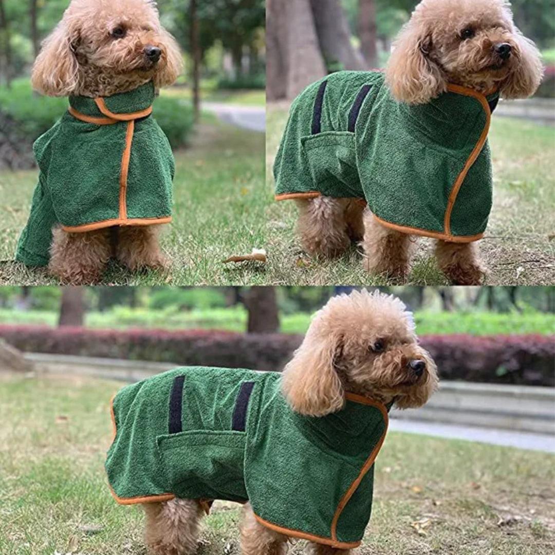 Roupão de banho para secar cachorro PawDry A - Roupao - 01