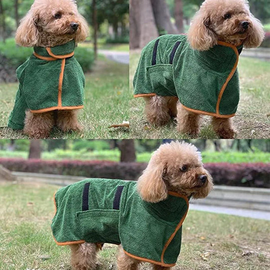 Roupão de banho para secar cachorro PawDry A - Roupao - 01
