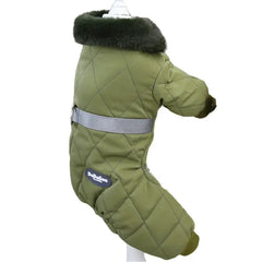Macacão Puffer Térmico com Punhos Elásticos para Cães e Gatos