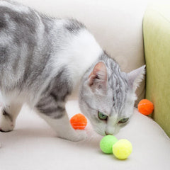 Bolas de Pelúcia para Gatos 50 Unidades B - Brinquedo - 02