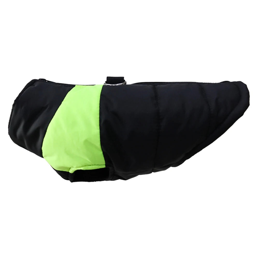 Roupa de Inverno Impermeável para Cachorro Grande com Cor Viva