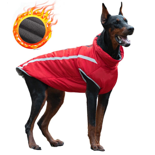 Roupinha de Inverno com Estampa Lisa para Cachorros Grandes