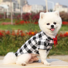 Camiseta Xadrez Com Gravata Para Pet - Max R - ROUPA - 73 DY