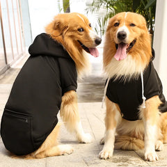 Casaco Para Cachorro Xadrez Com Capuz E Bolso Traseiro