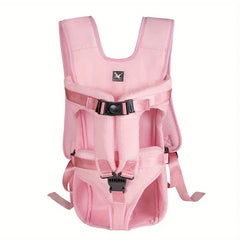 Mochila Canguru Para Cachorro Com Alças Ajustáveis E Fecho Seguro