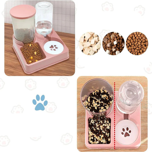 Fonte de Água e Comida 2 em 1 para Gatos e Cães C - BEBE E COME - 03