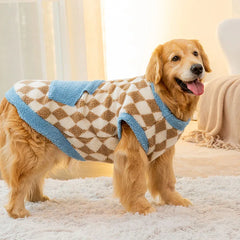 Roupa de Inverno em Malha Aconchegante para Cães de Grande Porte