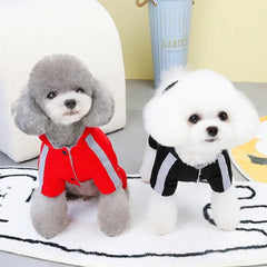 Macacão Puffer Térmico com Punhos Elásticos para Cães e Gatos