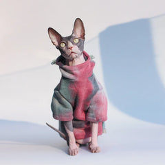 Blusa Pet MultiCorida Com Capuz E Estampa Estilizada
