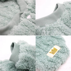 Suéter Tricot Pet para Cães e Gatos Malha Grossa com Forro Aveludado