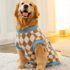 Roupa de Inverno em Malha Aconchegante para Cães de Grande Porte