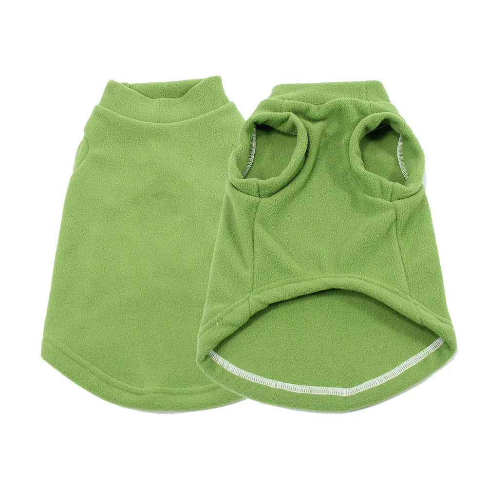 Blusa Para Cachorro Tecido Leve Com Gola Alta