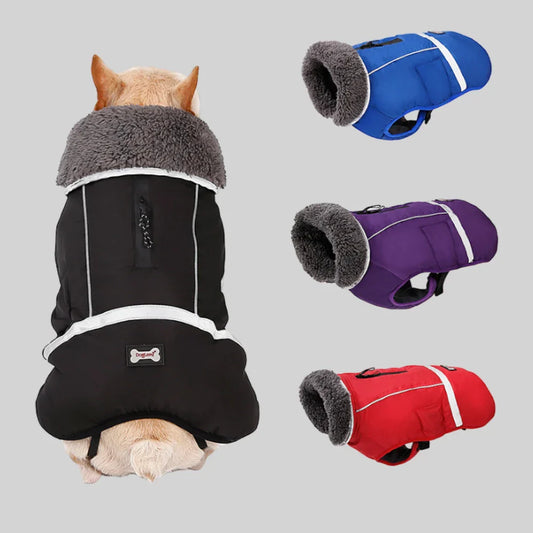 Casaco Refletivo Com Forro Pelúciado Para Cachorro - Rocky R - ROUPA - 46