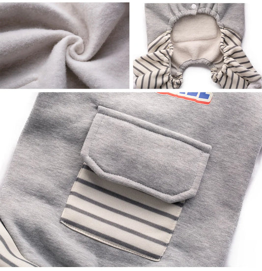 Roupa Listrada para Cães com Estilo Moderno e Confortável