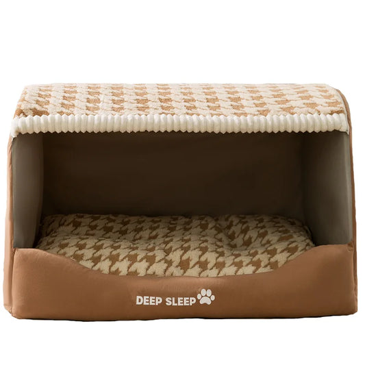 Toca Iglu para Cães Grandes e Lavável — Ninho Deep Sleep
