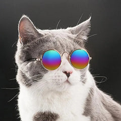 Óculos de Sol Pet Lentes Espelhadas com Proteção UV para Cães e Gatos
