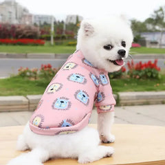 Regata Estampada Frutas em Malha de Algodão para Cães e Gatos
