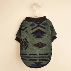 Roupa Estilosa para Pet com Estampa Étnica Inverno